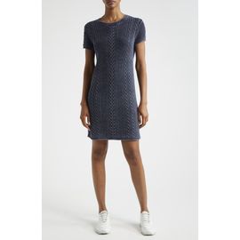 ATM Anthony Thomas Melillo ATM Anthony Thomas Melillo Stonewash Cable Cotton Sweater Dress