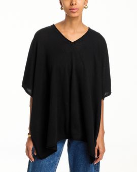 Atm Atm Lightweight Cashmere Poncho Tee