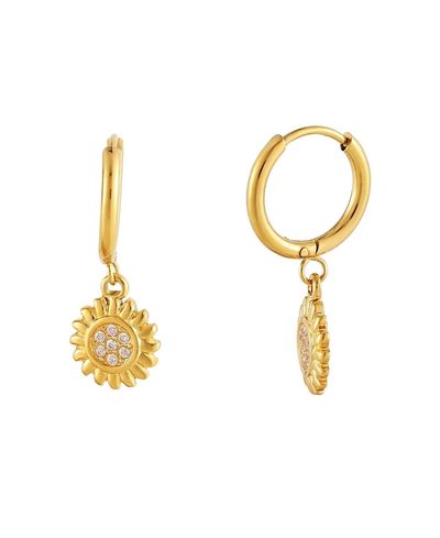 Atolea Atolea Helios Hoop Earrings