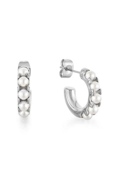 Atolea Atolea Mini Pearl Huggies Earrings