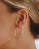 Atolea Atolea Thin Large Hoop Earrings - 2