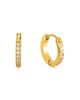 Atolea Atolea Tiny Gold Hoop Earrings - 1