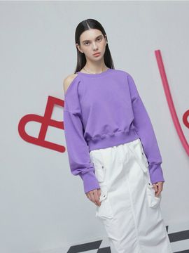 ATPLAY Cut Out Cropped Sweater