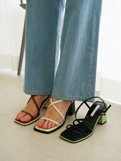 att. Square Sandal Heels (3 Colors)