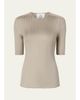 Attersee Ribbed Silk T-Shirt - 1