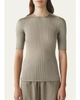 Attersee Ribbed Silk T-Shirt - 3