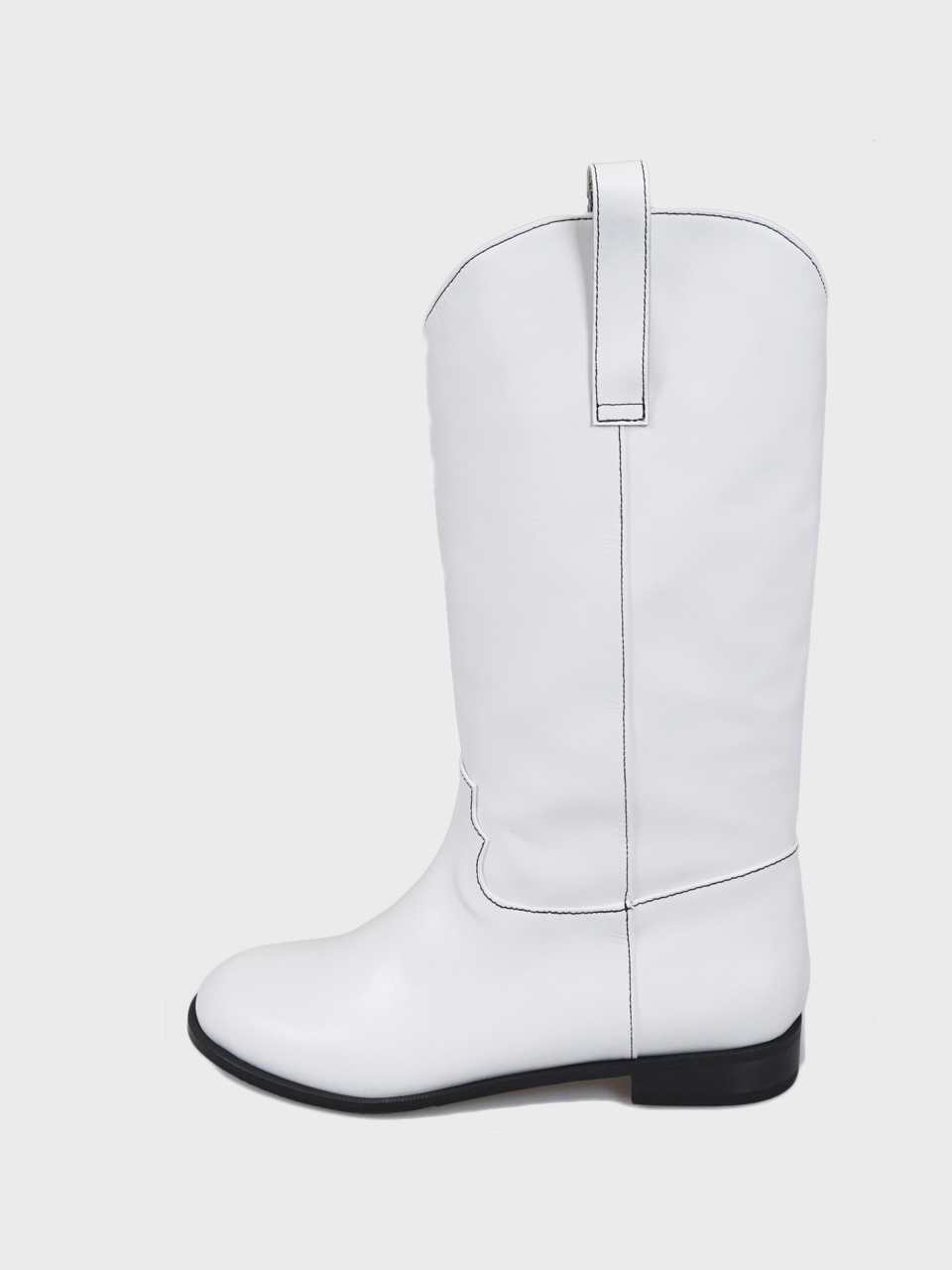 ATTITUDE;L Harris Classic Western Boots_White