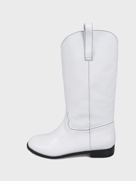 ATTITUDE;L Harris Classic Western Boots_White