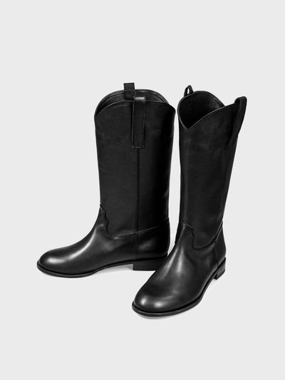 ATTITUDE;L Harris Mannish Mood Western Boots_Black