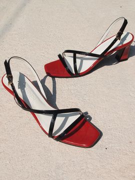 ATTITUDE;L THYME Sandal_black & red