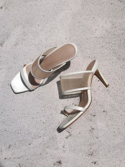 ATTITUDE;L TONE Sandal Heel_vanilla