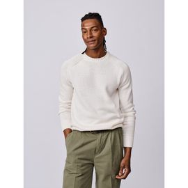 Aubin Aubin Lacey Cotton Linen Crew Neck Jumper