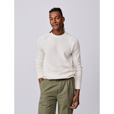 Aubin Aubin Lacey Cotton Linen Crew Neck Jumper