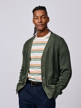 Aubin Aubin Lister Stitch Detail Cardigan