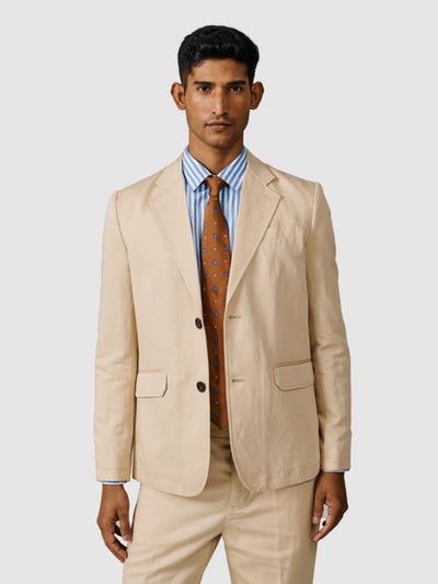 Aubin Aubin Pasmore Tailored Linen Blend Blazer