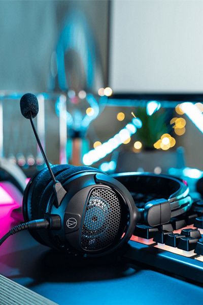 Audio-Technica Audio-Technica ATH-GDL3 High-Fidelity Open-Back Gaming Headset in Black at Urban Outfitters
