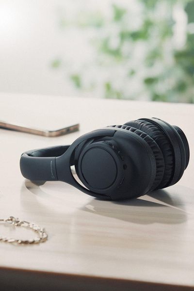 Audio-Technica Audio-Technica ATH-S300BT Bluetooth Over-Ear Headphones in Black at Urban Outfitters