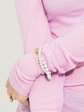August Harmony 6mm Iridescent Pearl Bracelet_ 3 Colors