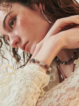 August Harmony 925silver Pebble Bracelet