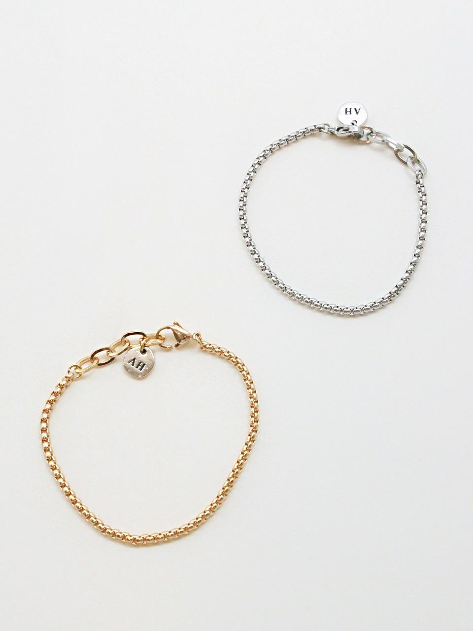 August Harmony Box Chain Bracelet