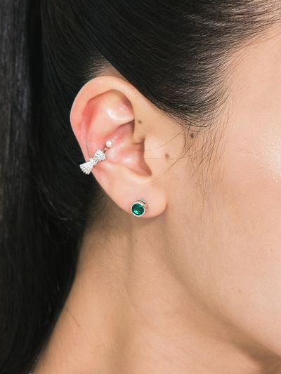 August Harmony Color Circle Crystal Earring [4 Colors]