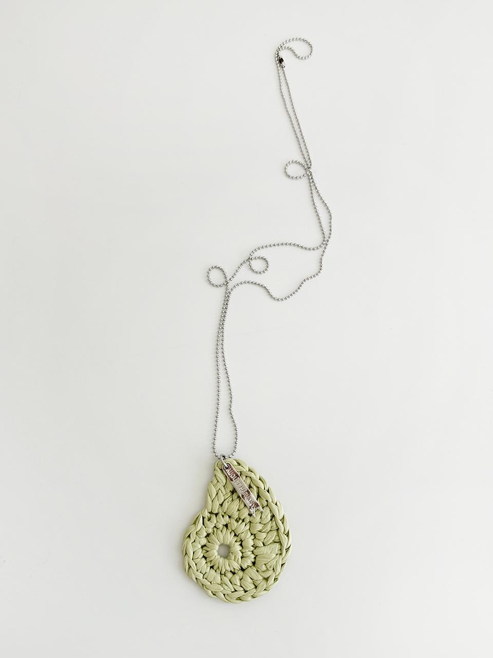August Harmony Crochet Ammonite Necklace