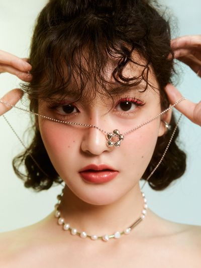 August Harmony Long Wild Flower Necklace_2color