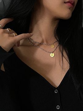 August Harmony Lucky Initial Necklace