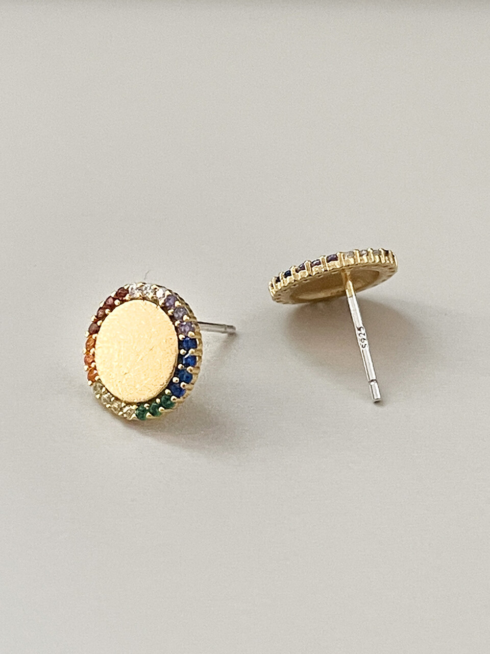 August Harmony Rainbow Circle Earring