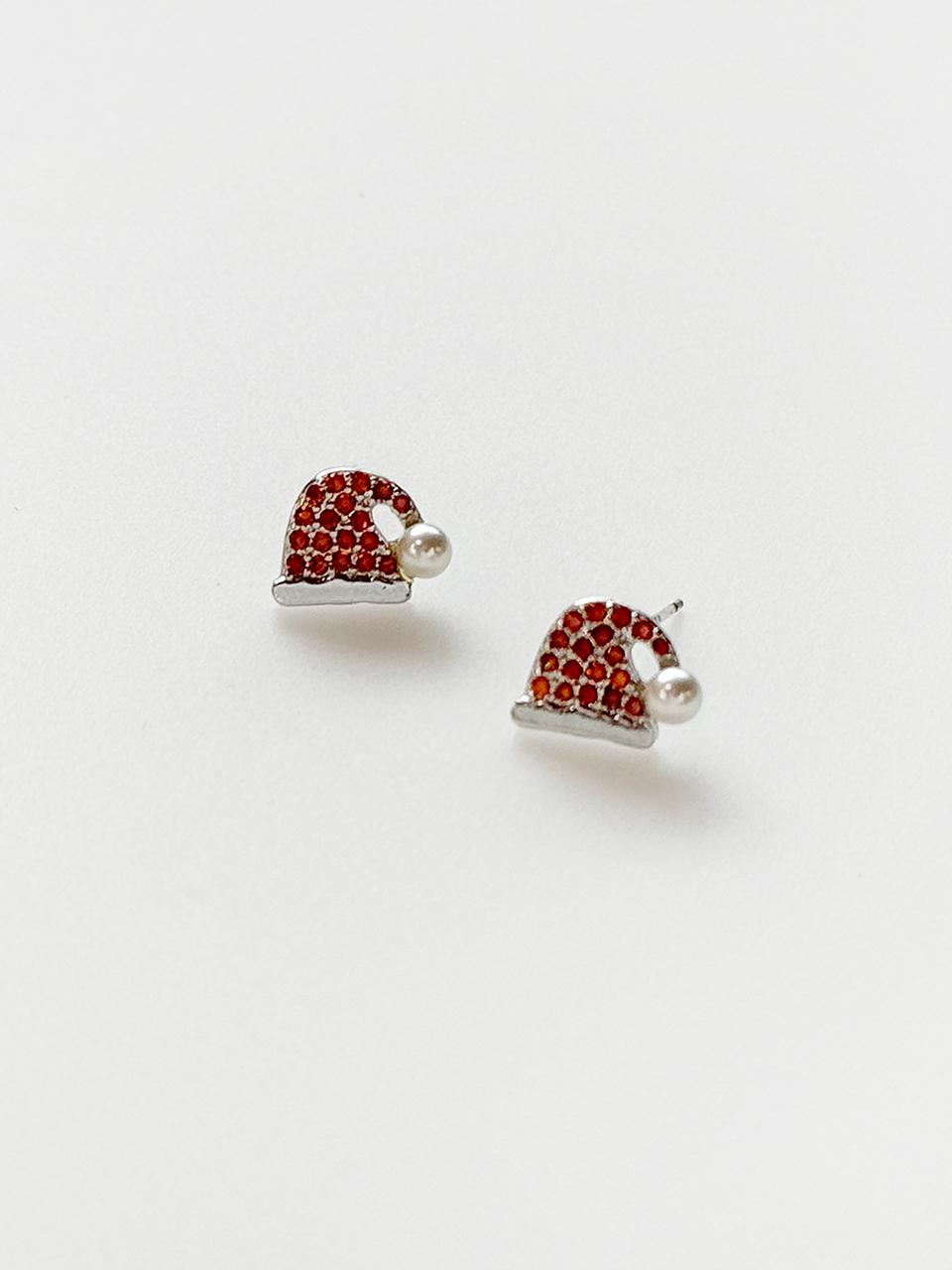 August Harmony Santa Hat Earring