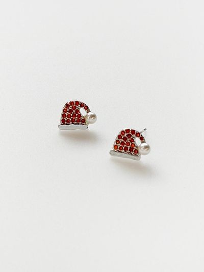 August Harmony Santa Hat Earring