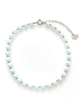 August Harmony Spring Bubble Pearl Necklace_Skyblue