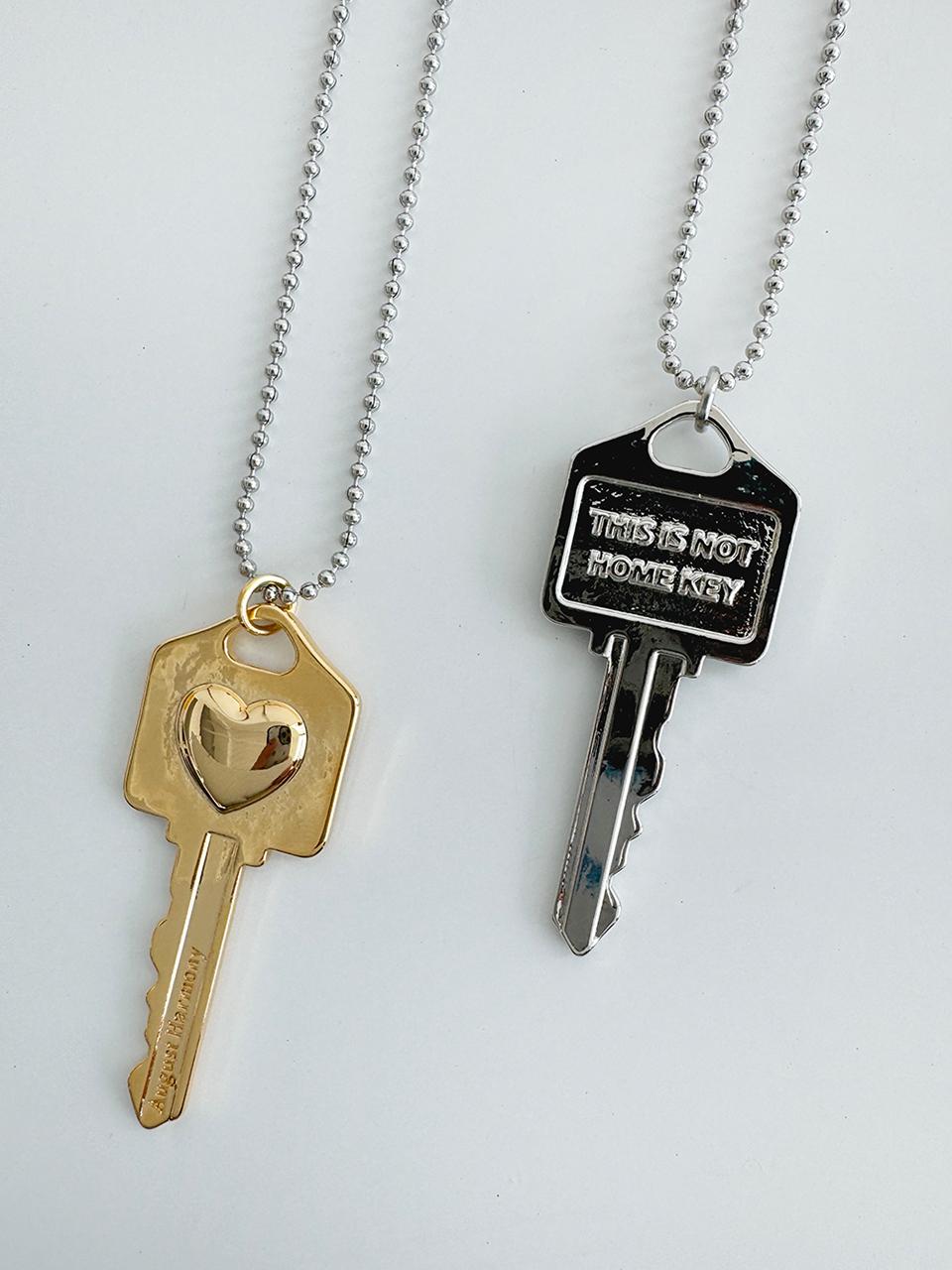 August Harmony This is not home key Long Necklace / 2color