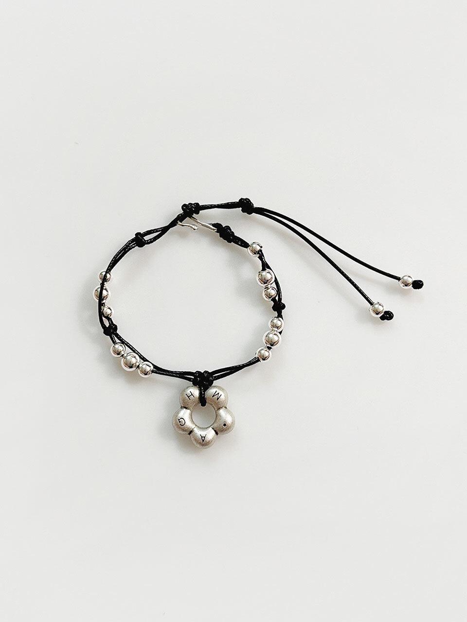 August Harmony Vintage Flower String Knot Bracelet