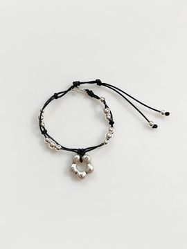 August Harmony Vintage Flower String Knot Bracelet