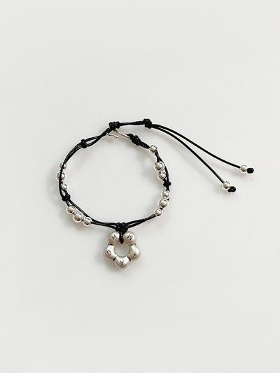 August Harmony Vintage Flower String Knot Bracelet