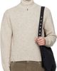 AURALEE AURALEE Beige Cashmere Melange Knit Turtleneck - 1