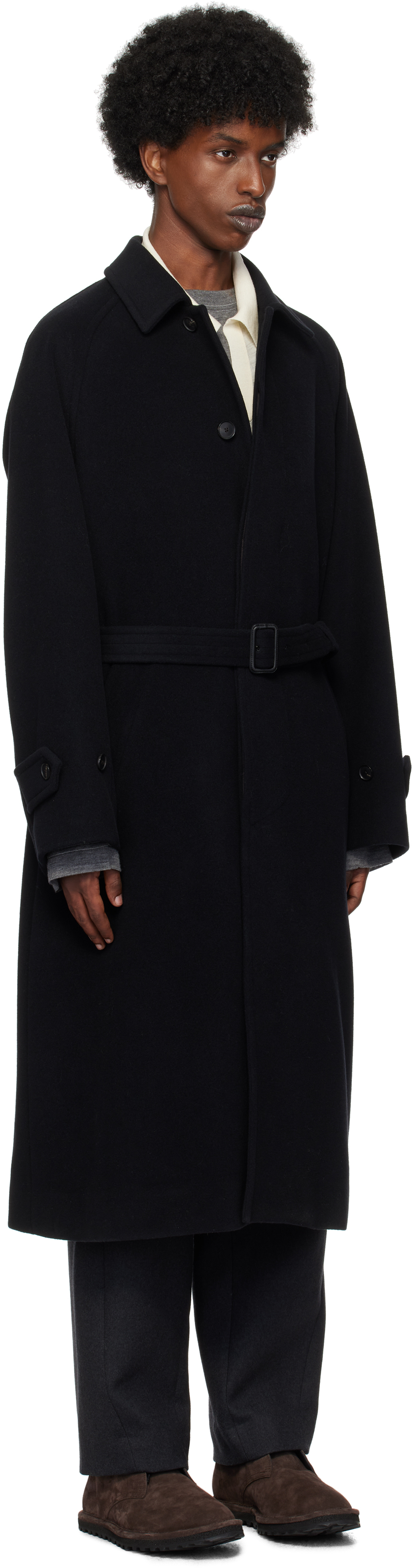 オーラリー　WOOL MOSSER SOUTIEN COLLAR COAT Super Fine Wool Mosser Soutien Collar Coat – La Garçonne