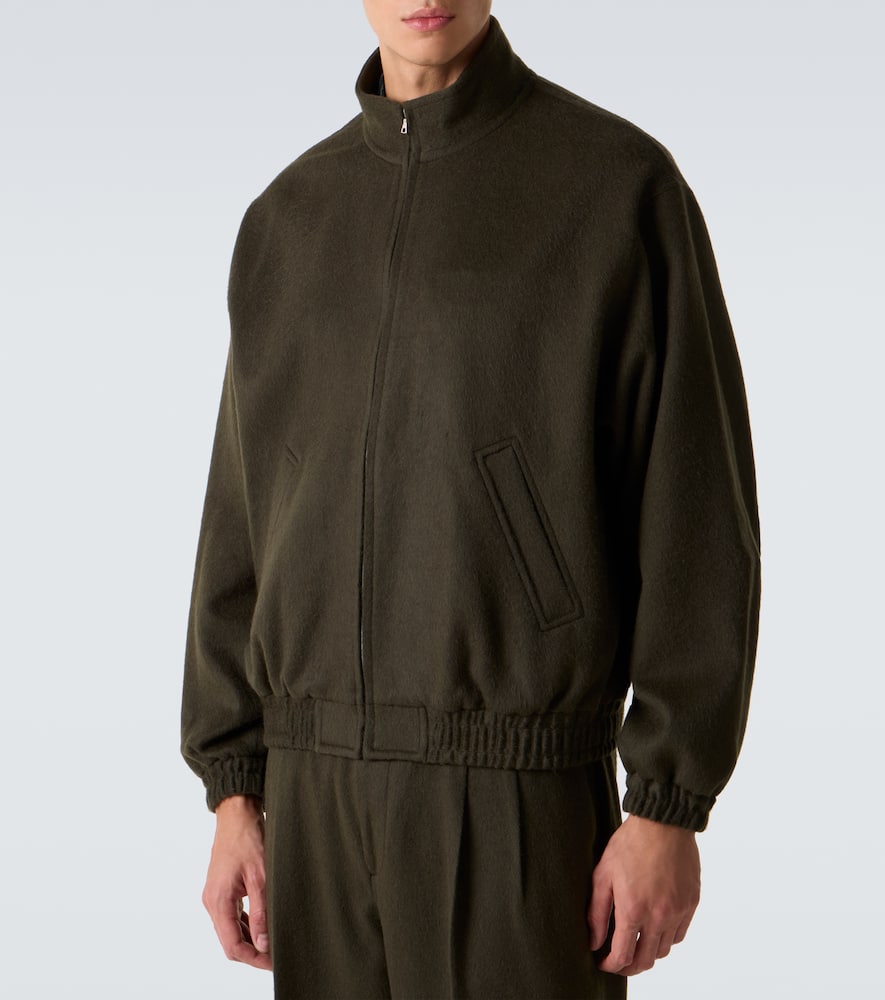 Auralee - Camel hair flannel blouson jacket