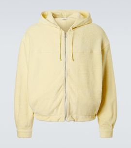 Auralee Auralee Cotton-blend pile zip-up hoodie