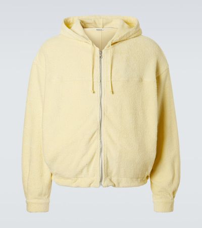 Auralee Auralee Cotton-blend pile zip-up hoodie