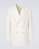Auralee Auralee Double-breasted wool, cotton, and linen blazer - 1