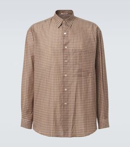 Auralee Auralee Gingham cotton poplin shirt