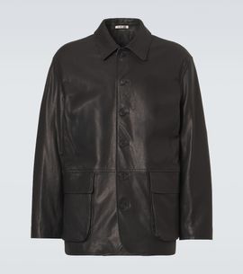 Auralee Auralee Leather blouson jacket