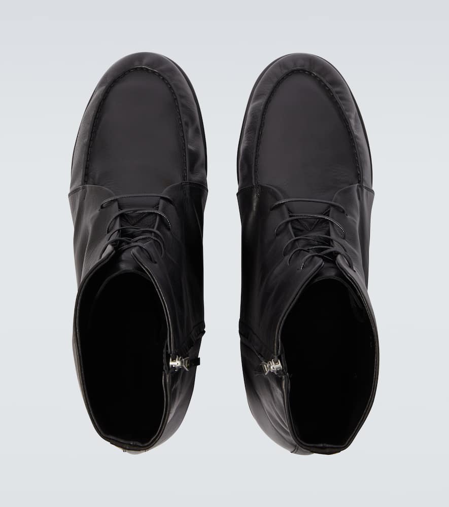 Auralee - Leather Derby boots