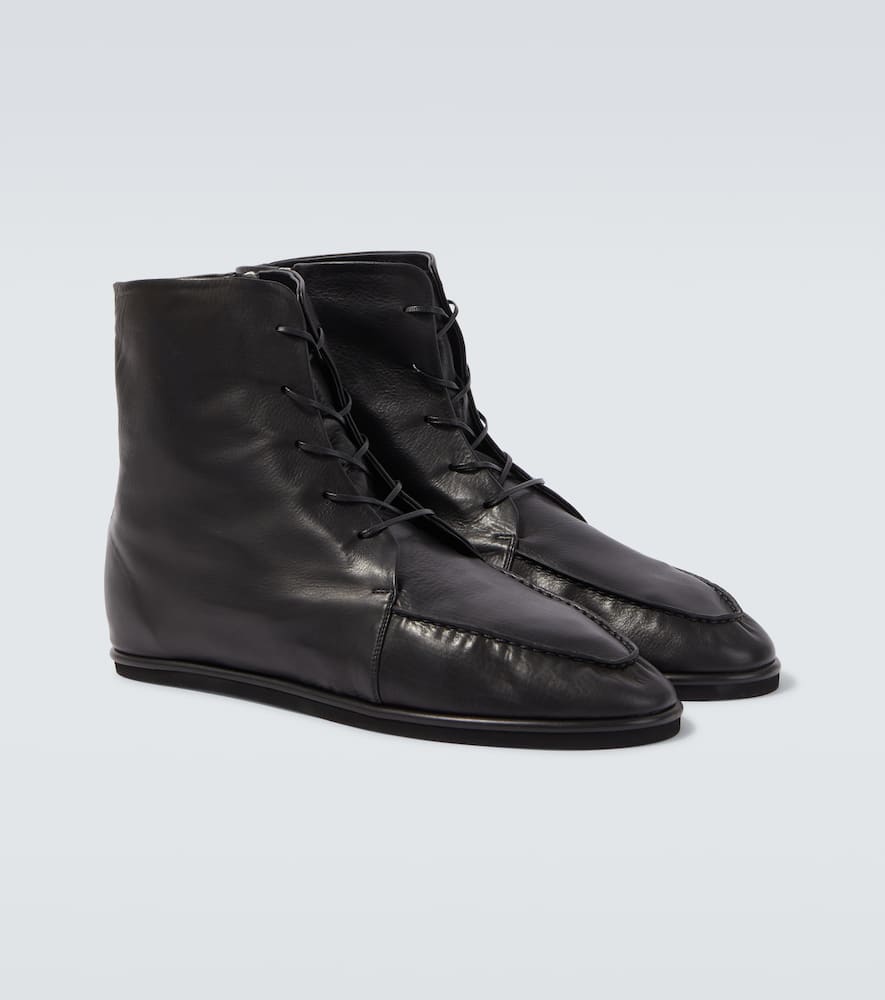 Auralee - Leather Derby boots