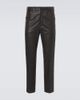 Auralee Auralee Leather straight pants - 1