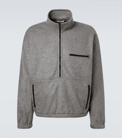 Auralee Auralee Silk fleece half-zip sweater
