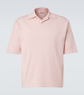 Auralee Auralee Silk polo shirt