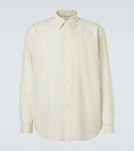 Auralee Auralee Striped wool shirt